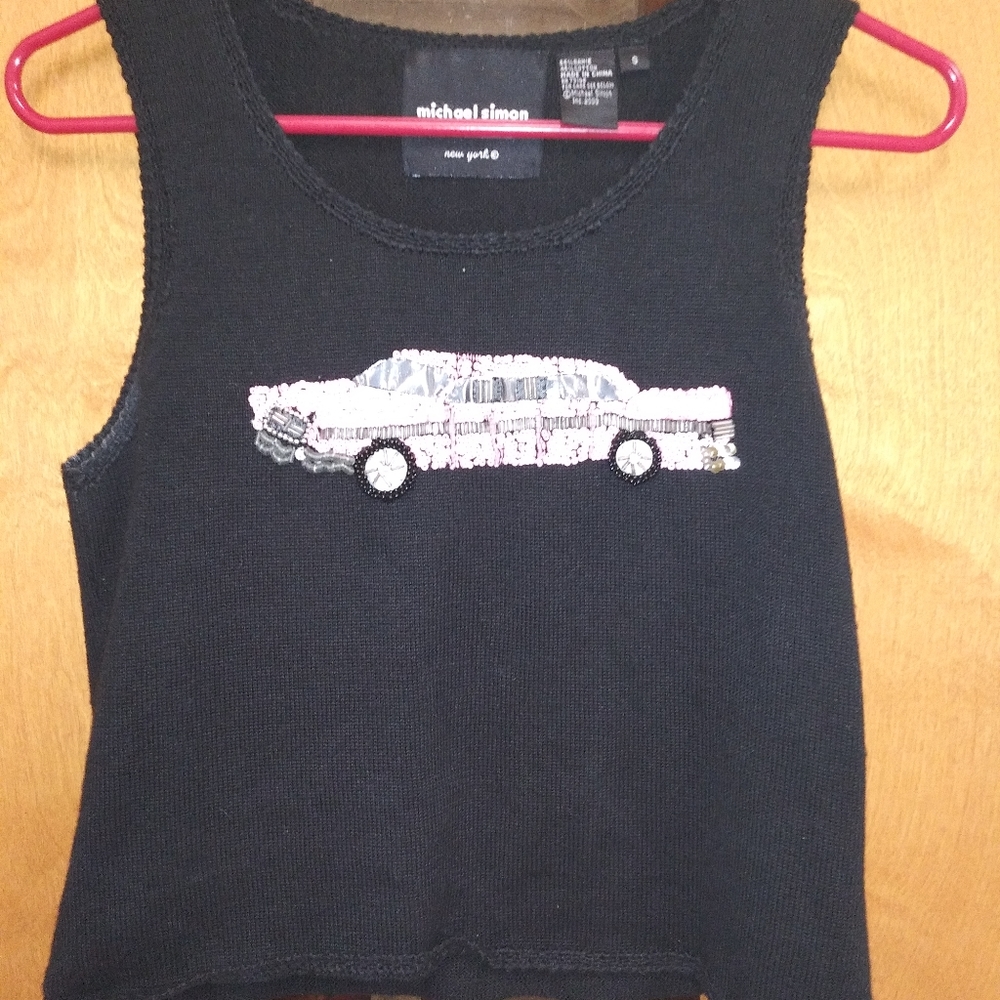 Pink Cadillac Sweater Tank Top